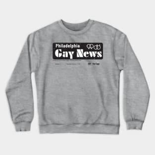 Retro Philadelphia Gay Newspaper Crewneck Sweatshirt